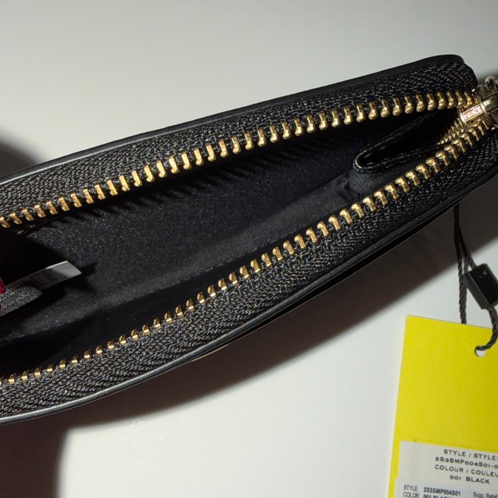 ‼️NEW Marc Jacobs Multi The J Marc Zipper Black Leather Wallet - Picture 6 of 9